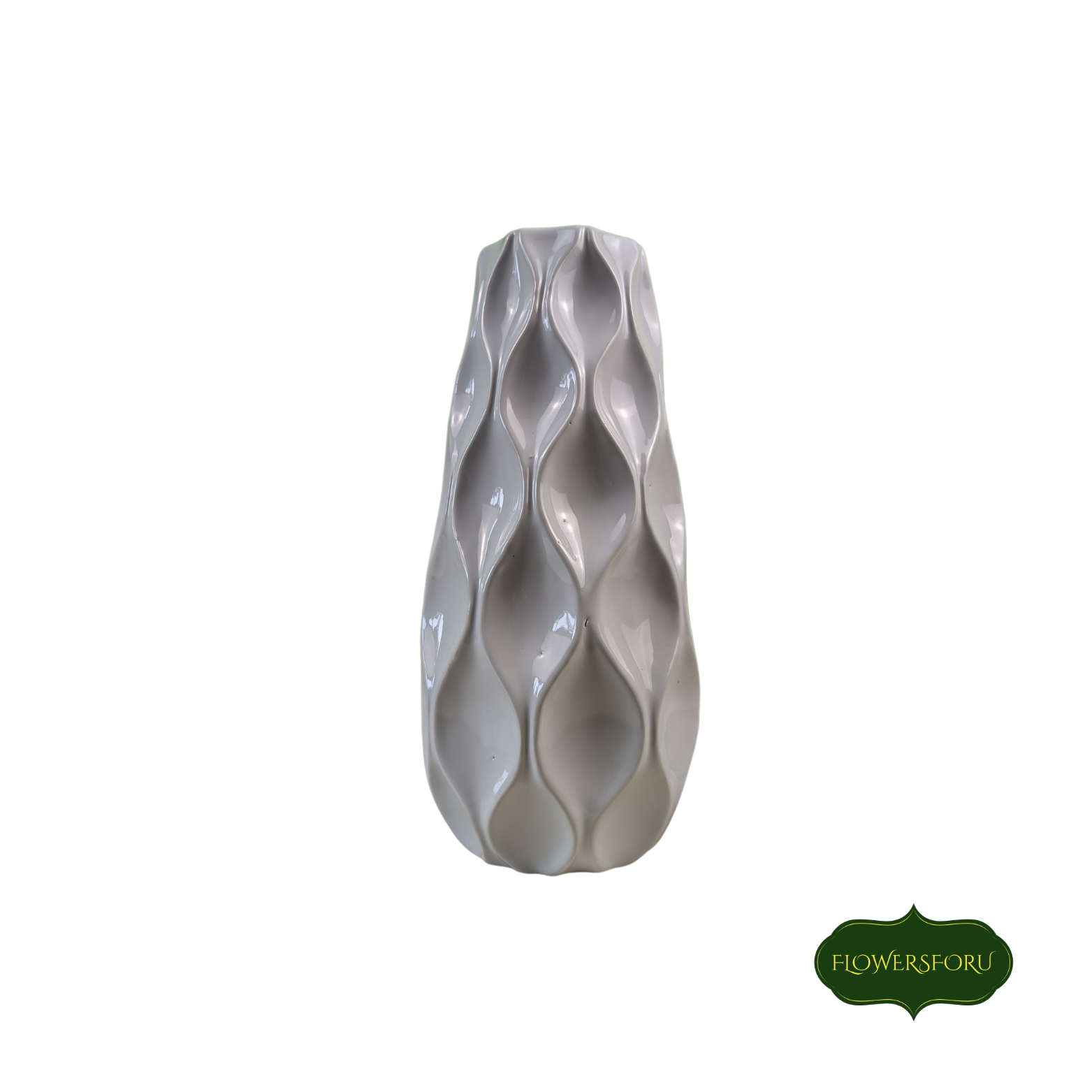 vase ceramic white 29cm