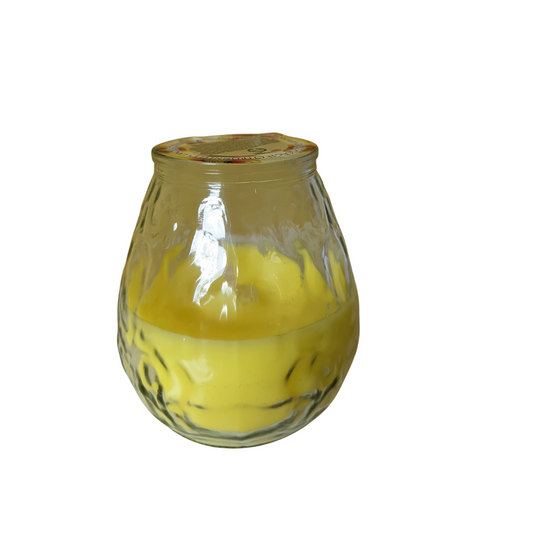 candle citrus glass pot 