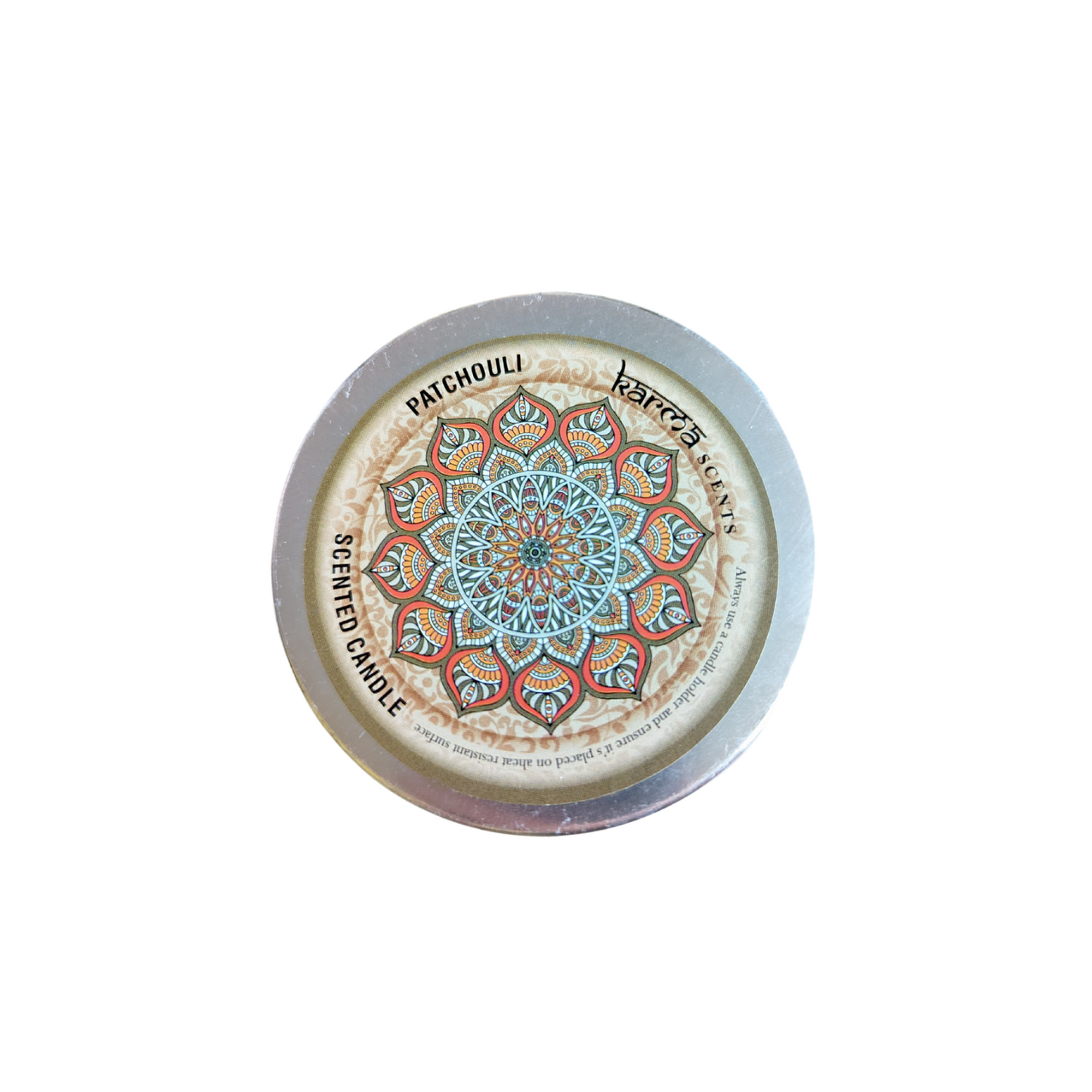 patchouli candle tined scented karma 