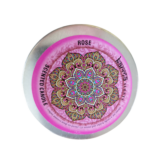 rose scented candle karma 25hours burn