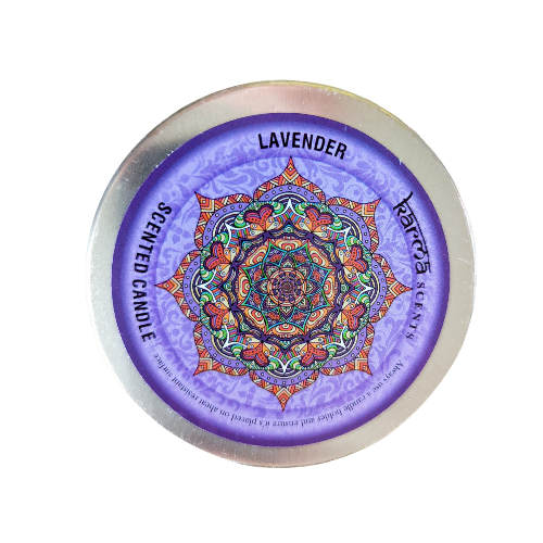 scented lavender candle tin 25hours burn