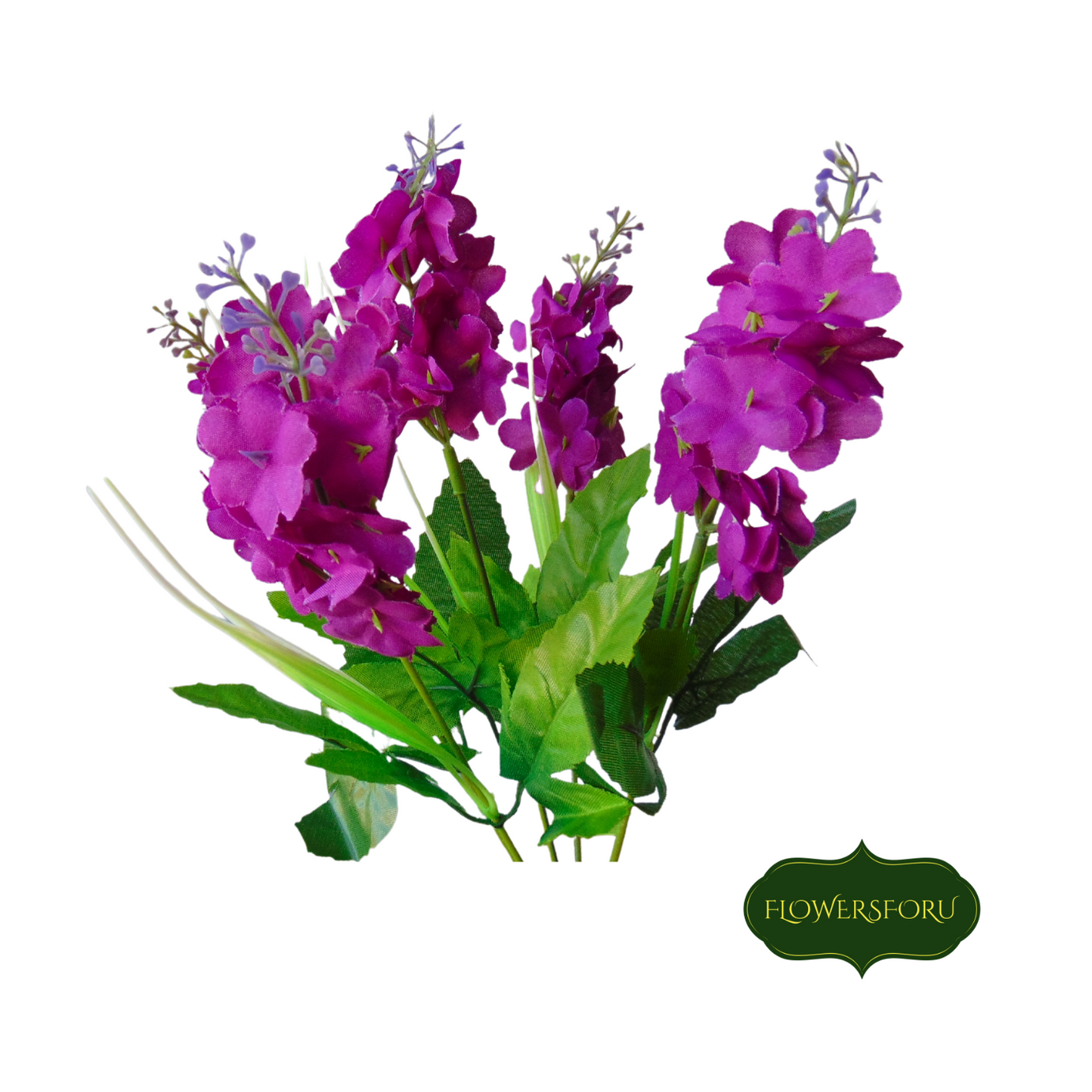 Hyacinth  plastic purple-pink flower 34cm