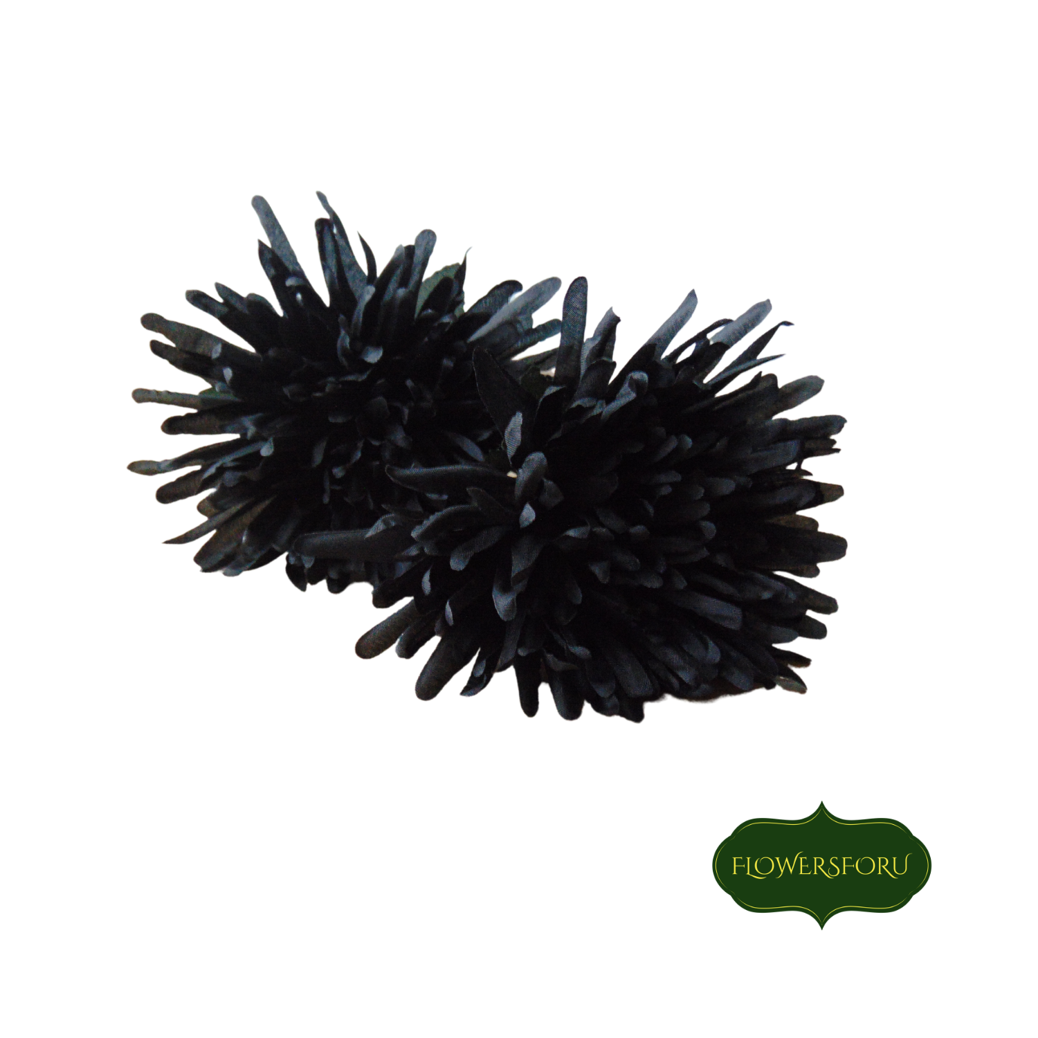 black dahlia plastic flower stem 60cm long