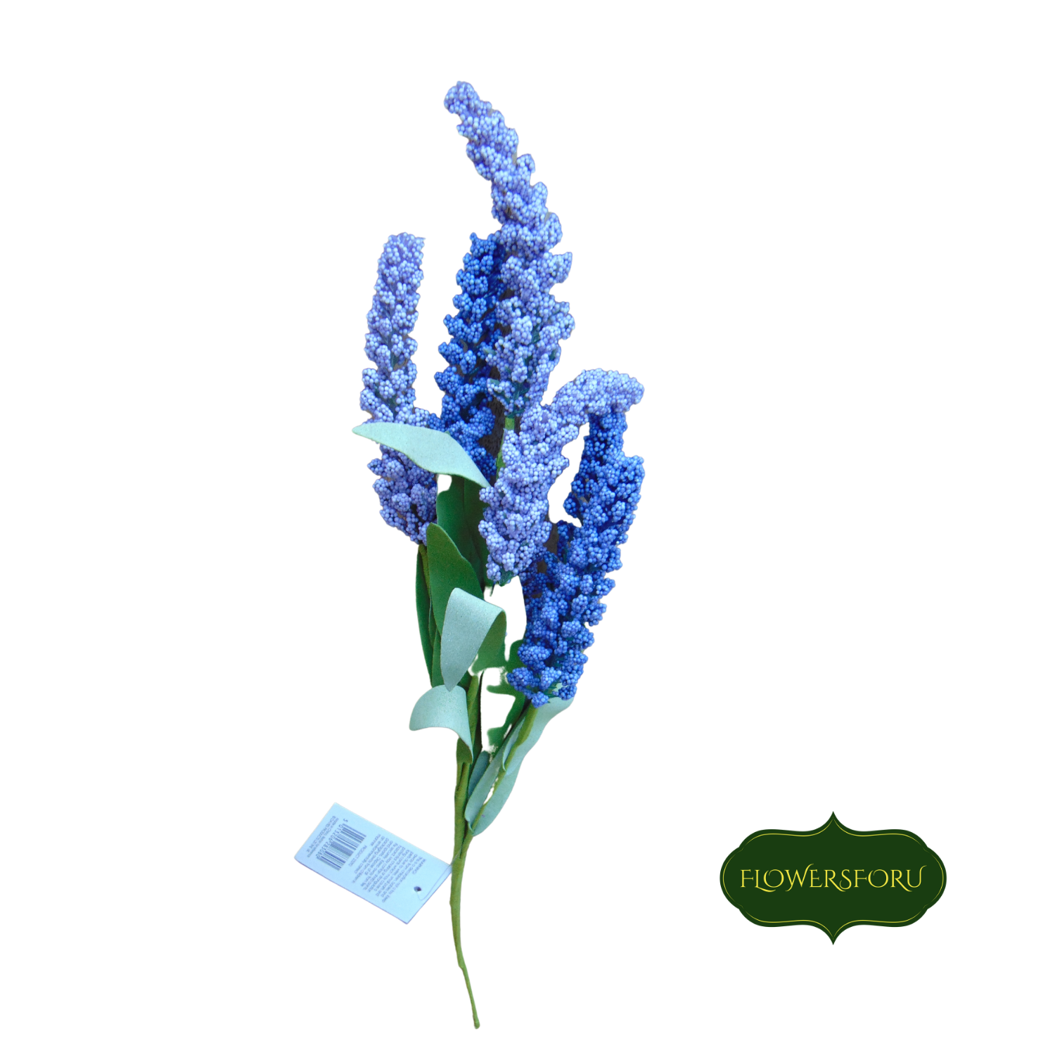 flower purple lavender stem green leaves 42cm