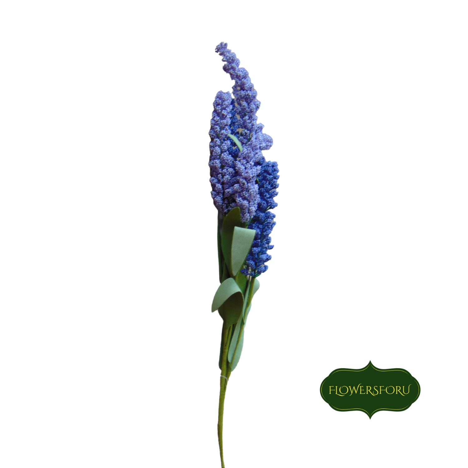 plastic flower lavender  42cm purple green leaves