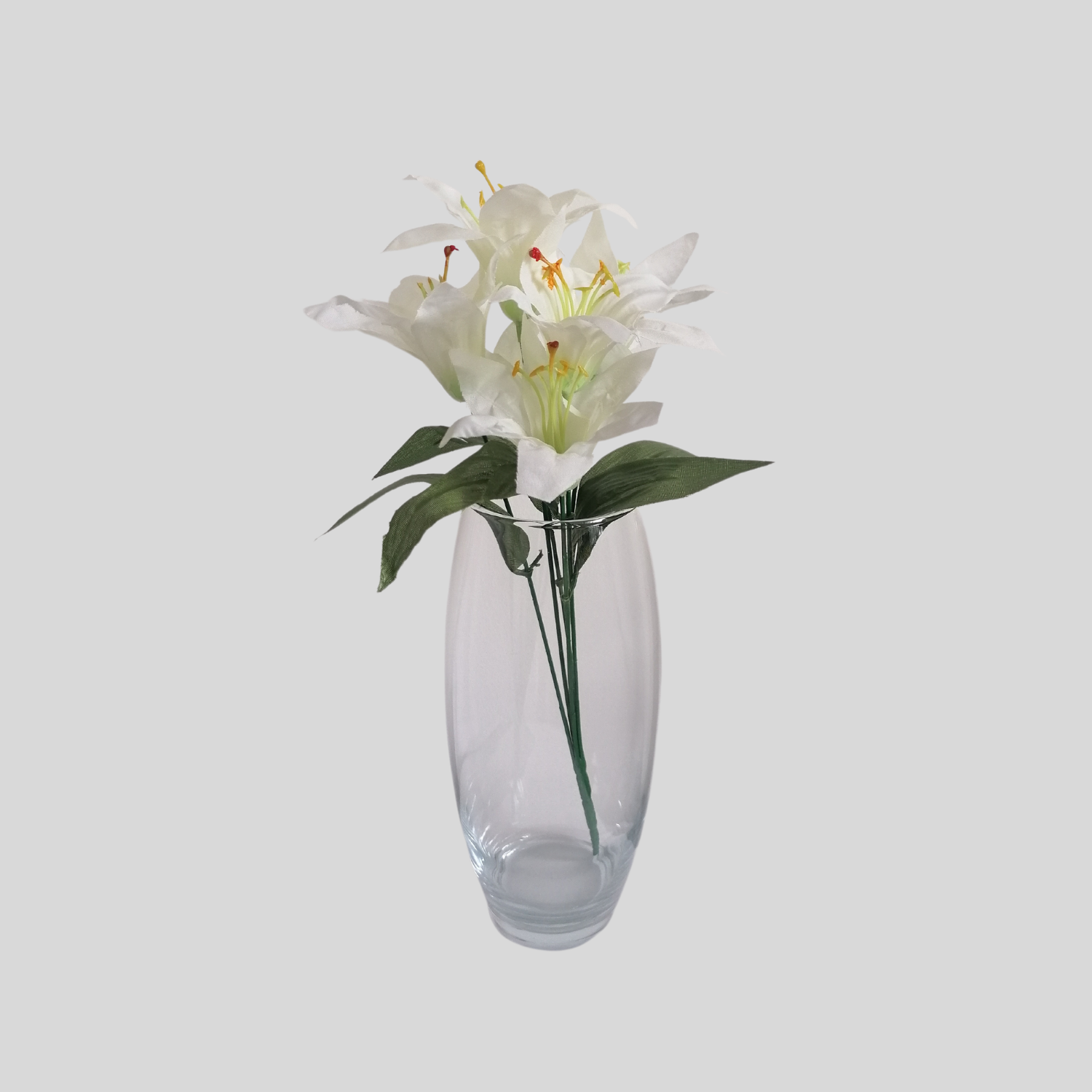 vase clear flower glass 20 cm high