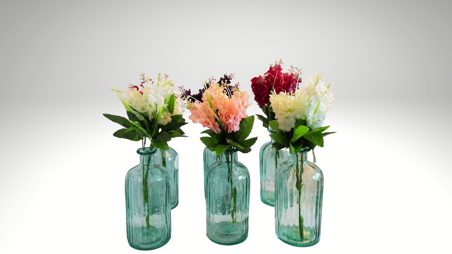 glass vase vintage recycled bottle 